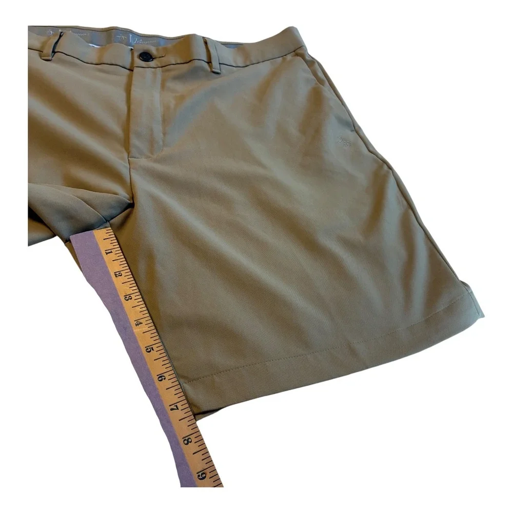 Penguin Golf Shorts Mens 38 Beige Flat Front Casual Classic Fit Lightweight‎